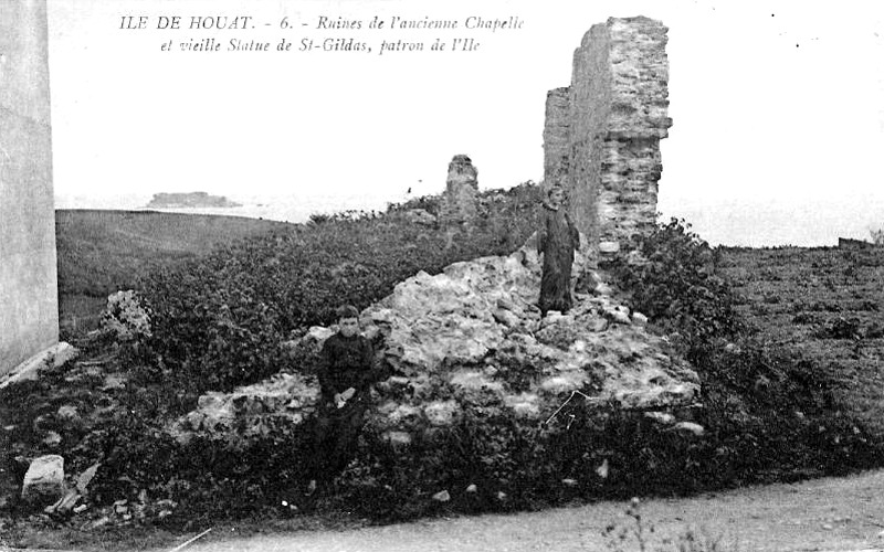 Chapelle Saint-Gildas sur l'le d'Houat (Bretagne).