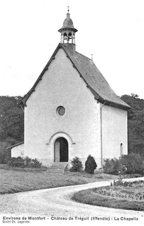 Ville d'Iffendic (Bretagne) : chteau de Trguil.