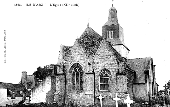 Ile d'Arz (Bretagne) : l'église.