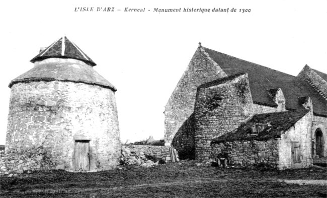 Ile d'Arz (Bretagne) : manoir de Kernoël.