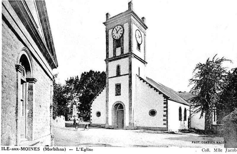 L'glise de l'le aux Moines (Bretagne).