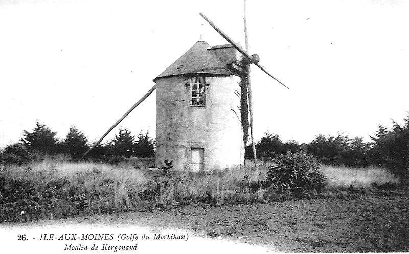 Moulin de l'le aux Moines (Bretagne).