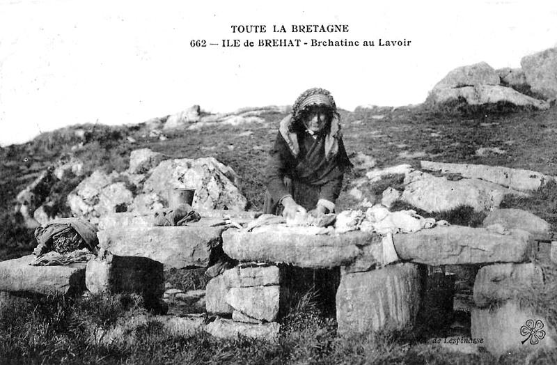 Lavoir de l'le-de-Brhat (Bretagne).