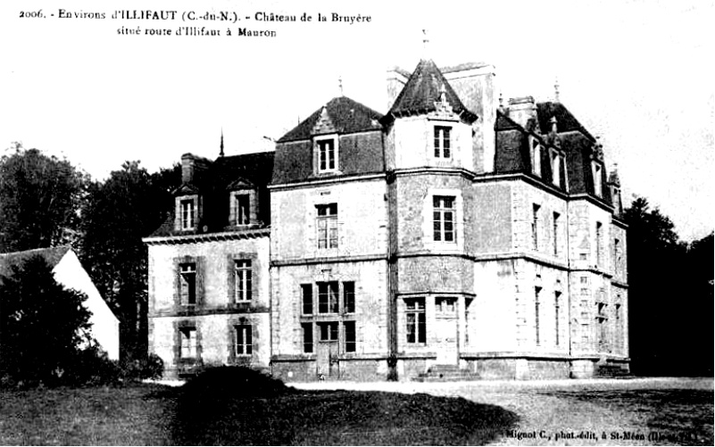 Ville d'Illifaut (Bretagne) : château.