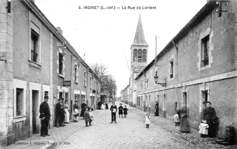 Ville d'Indre (Indret) en Bretagne.