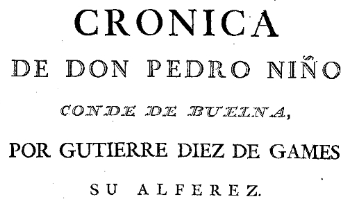 Chronique de Pero Nino.