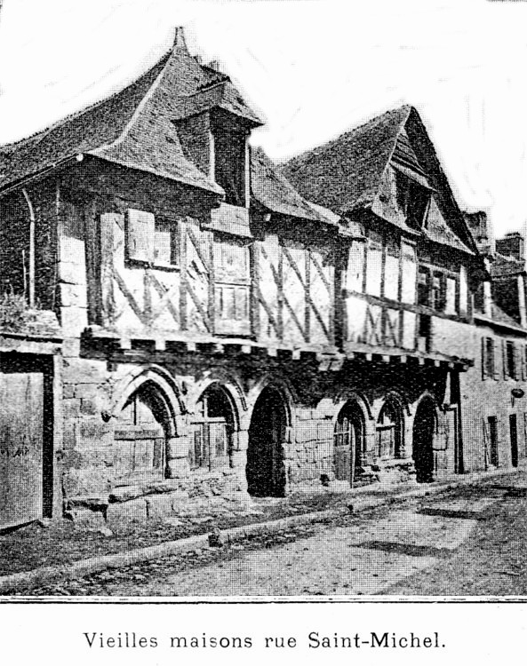 Vieilles maisons de Josselin (Bretagne).