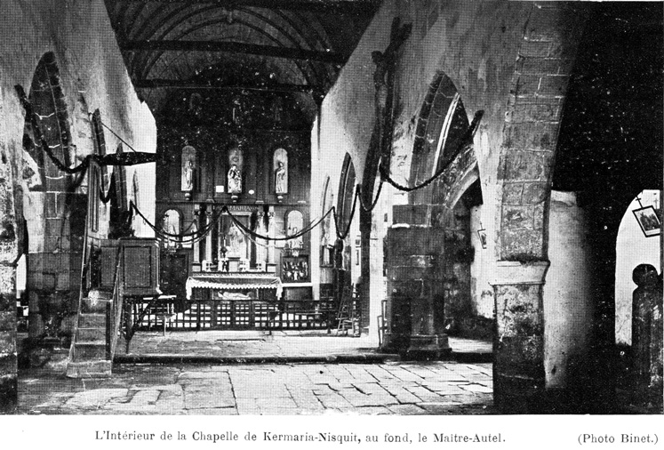 Plouha : l'intérieur de la chapelle de Kermaria-Nisquit