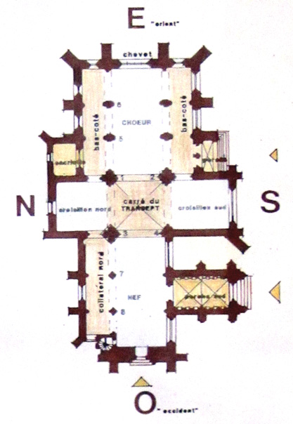 Eglise Notre-Dame de Kernascléden : plan de l'église