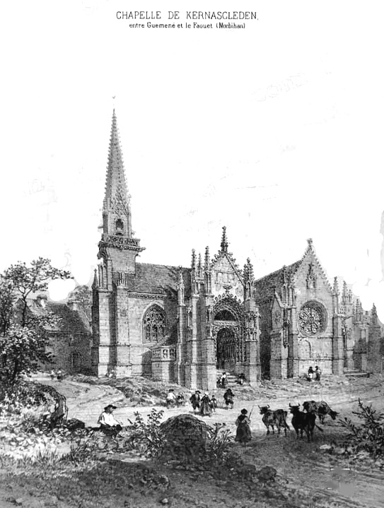 Eglise de Kernasclden (Bretagne).