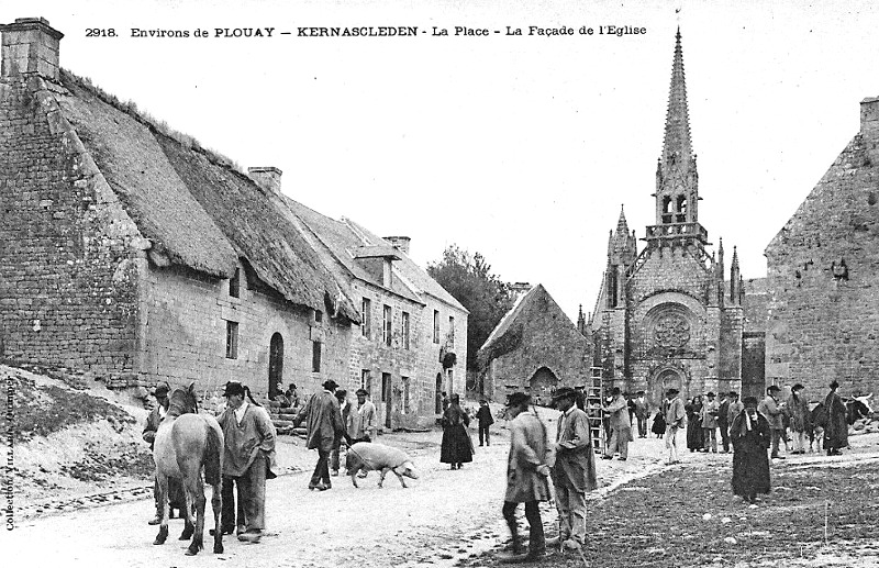 Ville de Kernascléden (Bretagne).