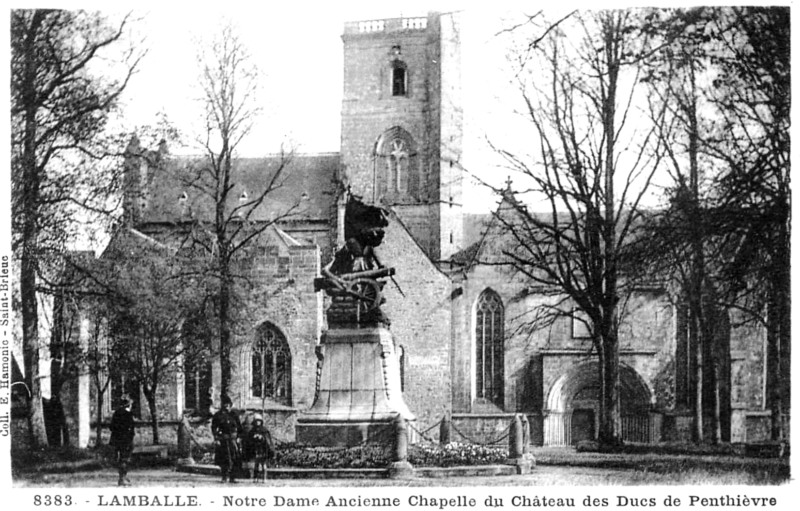 Chteau et Chapelle des ducs de Penthivre  Lamballe (Bretagne).