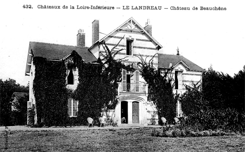 Chteau de Beauchne dans la ville du Landreau (Bretagne). 