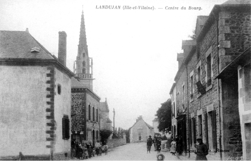 Ville de Landujan (Bretagne).