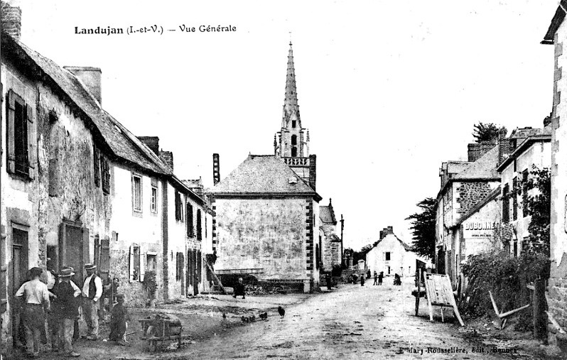 Ville de Landujan (Bretagne).