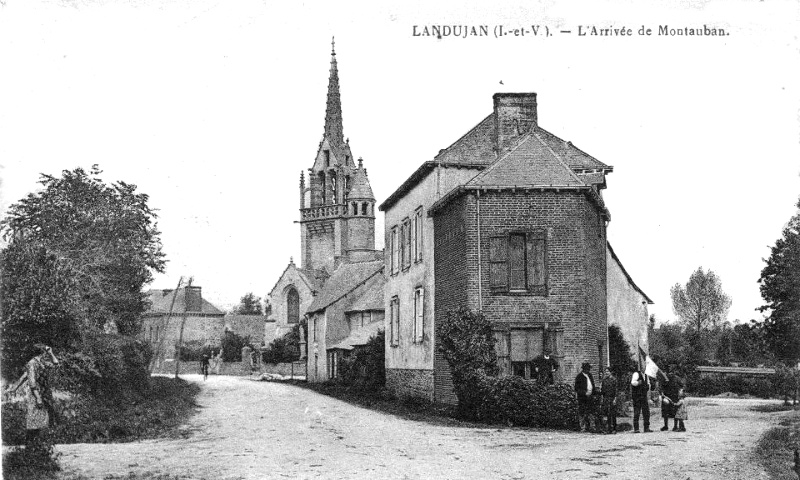 Ville de Landujan (Bretagne).