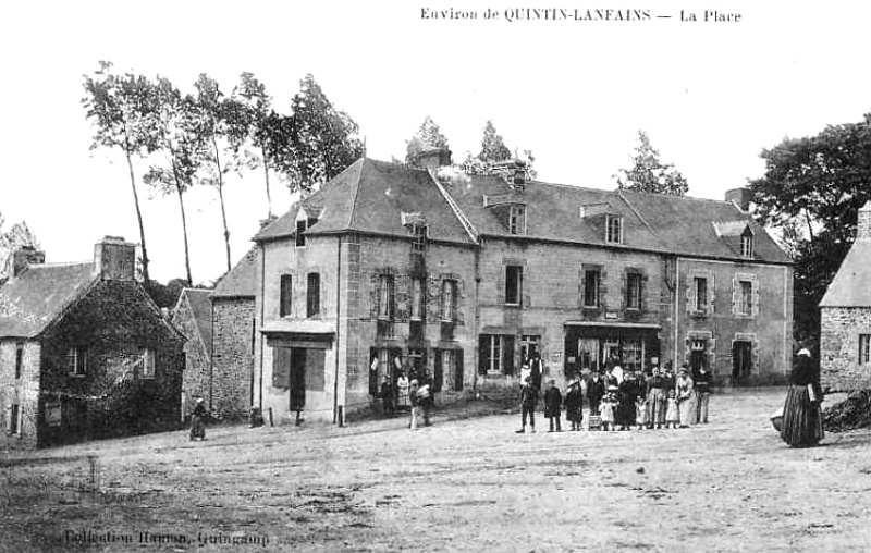 Ville de Lanfains (Bretagne).