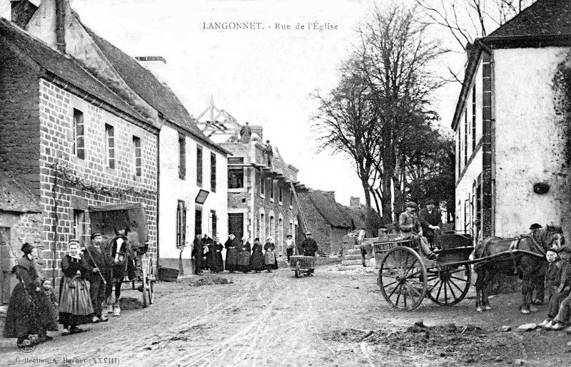 Ville de Langonnet (Bretagne).