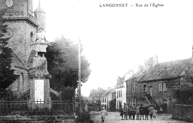 Ville de Langonnet (Bretagne).