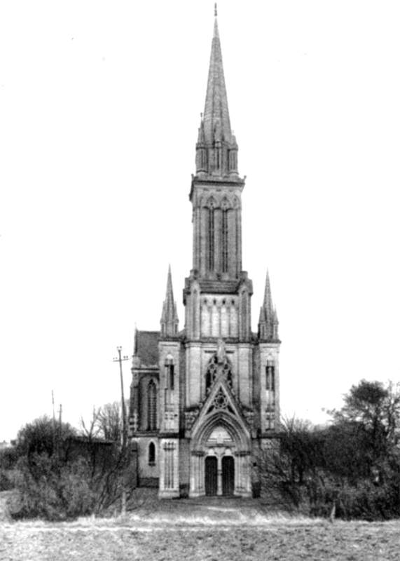 Ville de Langueux (Bretagne) : chapelle de l'cole d'agriculture.