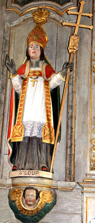 Statue de l'glise Saint-Loup de Lanloup (Bretagne)