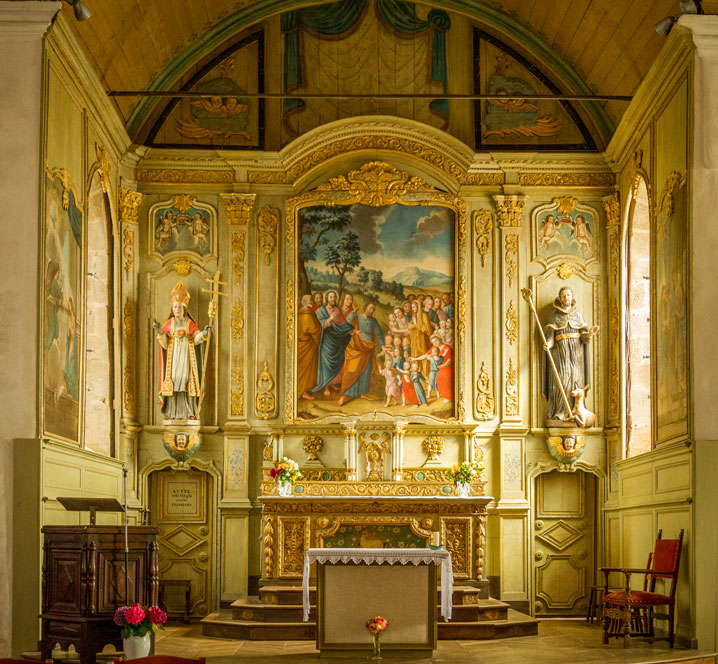 Le Coeur de l'glise Saint-Loup de Lanloup (Bretagne)