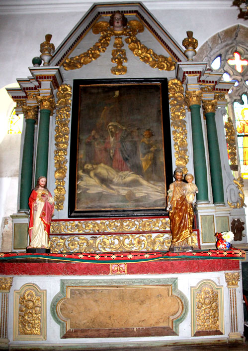 Autel latral de l'glise Saint-Loup de Lanloup (Bretagne)