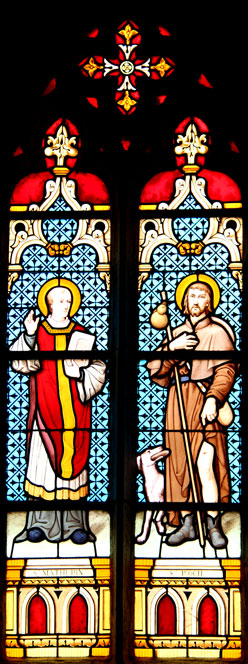 Vitrail de l'glise Saint-Loup de Lanloup (Bretagne)