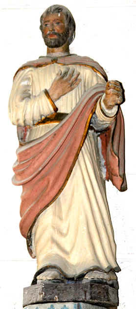 Statue de l'glise Saint Mrin de Lanmrin (Bretagne)