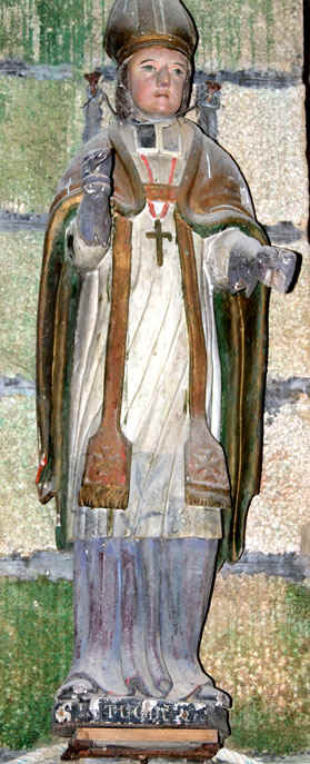 Statue de l'glise Saint Mrin de Lanmrin (Bretagne)