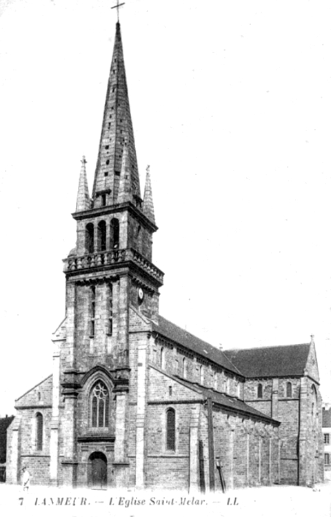 L'glise de la Ville de Lanmeur (Bretagne).