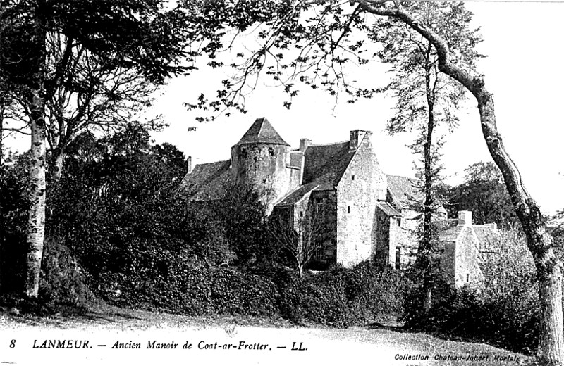 Ville de Lanmeur (Bretagne) : manoir de Coat-ar-Frotter.