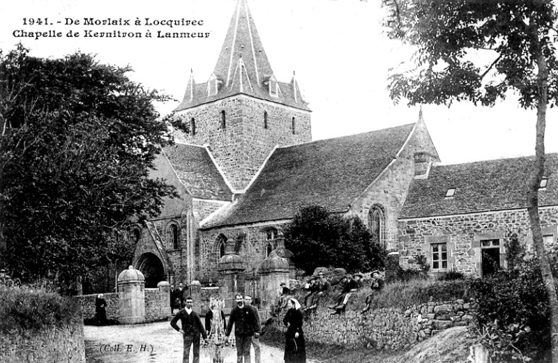 Ville de Lanmeur (Bretagne) : la chapelle de Kernitron.