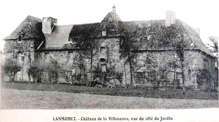 Lanmodez (Bretagne) : chteau de la Villeneuve