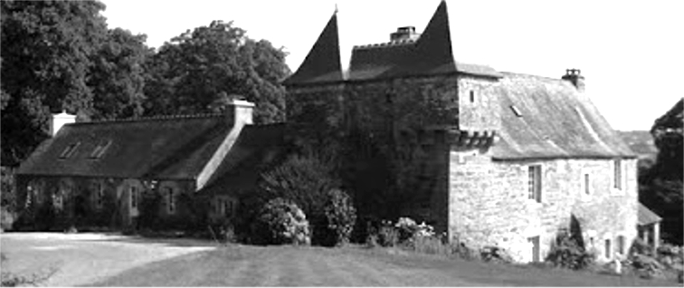 Manoir de Kerlosser à Lannéanou (Bretagne).