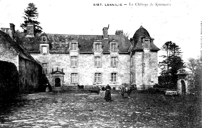 Chteau de Kerouartz  Lannilis (Bretagne).