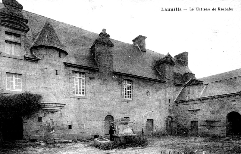 Chteau de Kerbabu  Lannilis (Bretagne).