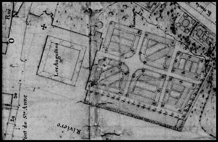 Le couvent et lglise des Augustins de Lannion (Bretagne) daprs le plan dAnfray en 1763 