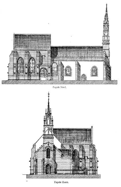 Lantic (Bretagne) : chapelle Notre-Dame-de-la-Cour.