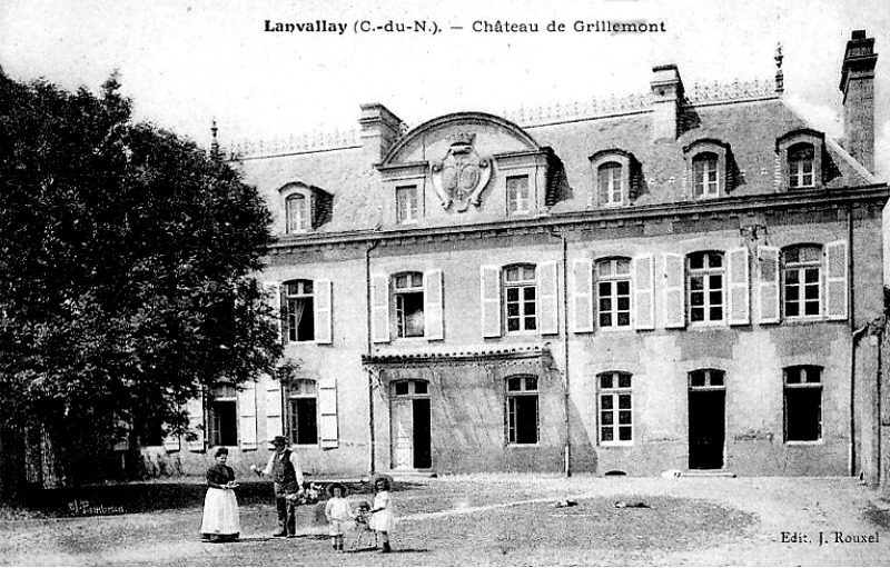 Ville de Lanvallay (Bretagne) : château de Grillemont.