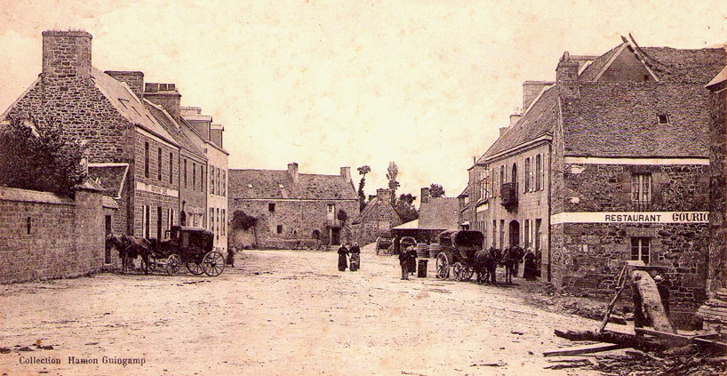 Le bourg de Lanvellec (Bretagne)