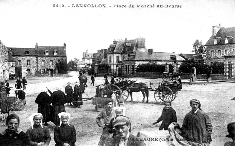 Ville de Lanvollon (Bretagne).