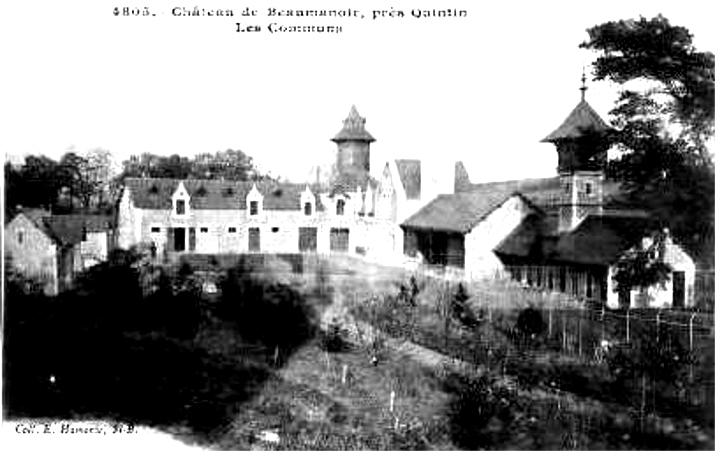 Ville de Leslay (Bretagne) : chteau de Quintin.