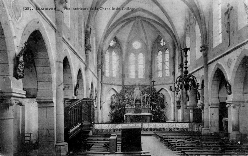 Ville de Lesneven (Bretagne) : chapelle du collège.