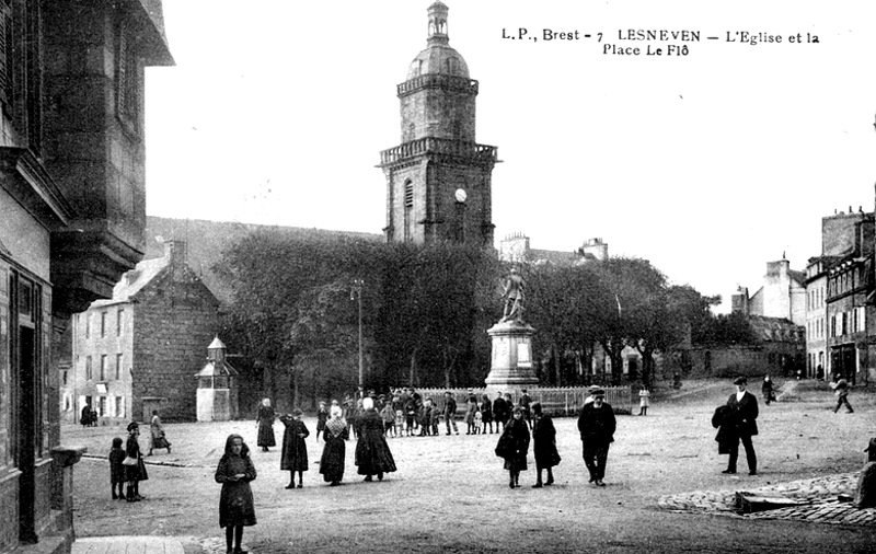 Ville de Lesneven (Bretagne).