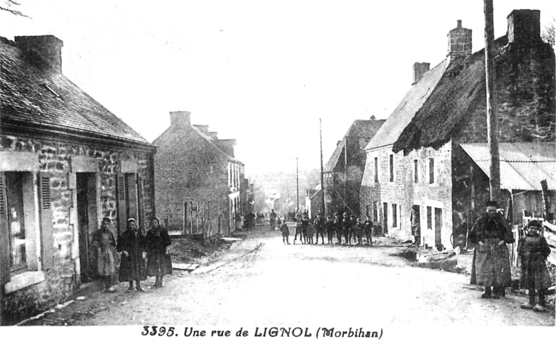 Ville de Lignol (Bretagne).
