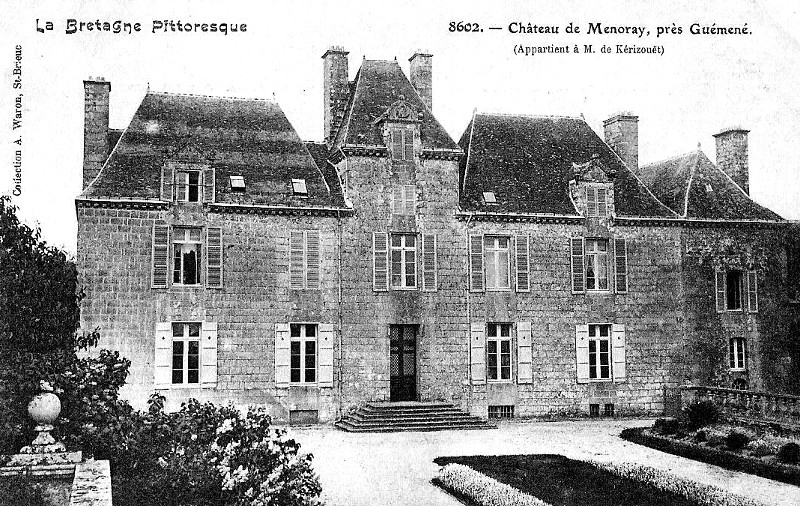 Château de Menoray à Locmalo (Bretagne).