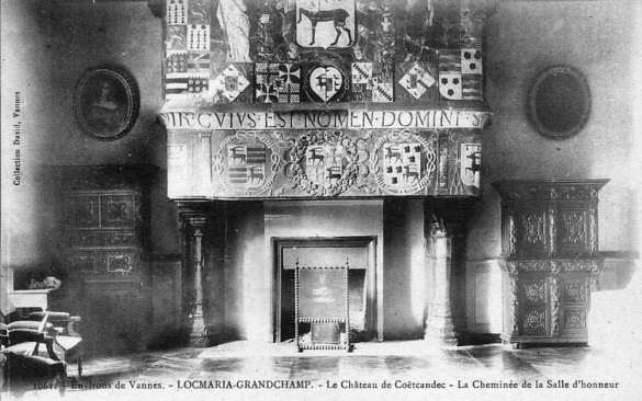 Locmaria-Grand-Champ (Bretagne) : chteau de Cotcandec.