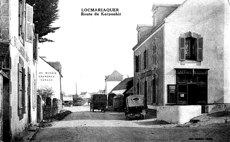 Ville de Locmariaquer (Bretagne).