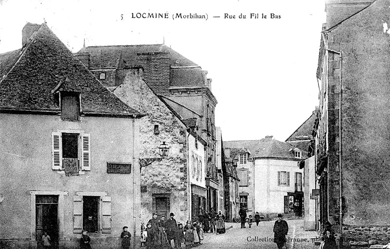 Ville de Locmin (Bretagne).